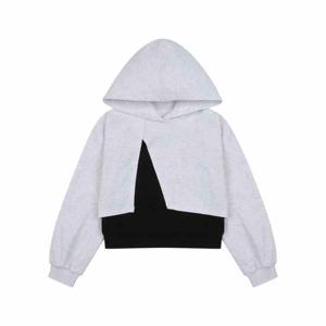 APPLE PINK 사선절개 크랍 후드티+나시 SET APK8T112GSC_CG