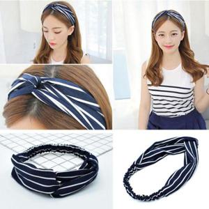 헤어터번 DM 스트라이프 반다나 헤어밴드 패션