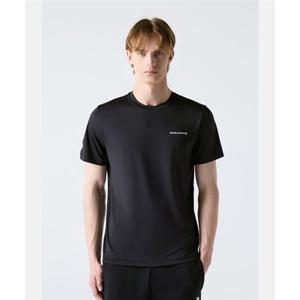 데상트 트레이닝 백그래픽 반팔 티셔츠 블랙 SR121TTS12 SR121TTS12_BLK0 301512