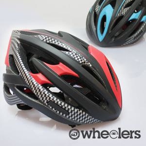 인라인 자전거 헬멧 - 휠러스 성인용 헬멧 -레드