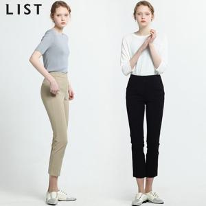 [리스트][리스트(LIST)] 슬리미 라인 하프밴딩 스판 팬츠 (택가