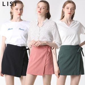 [리스트][리스트] 리본 타이 랩 프론트 스커트