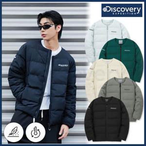 [백화점]디스커버리 24FW 겨울 이월/할인 남성 픽토르U 구스다운경량패딩점퍼/U넥/라운드넥/세미오버핏 DMDJ8O046