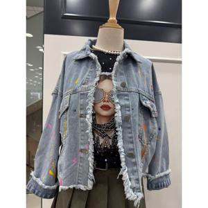 [르니앤맥코이]데미지 큐트페인팅 데님자켓MM04JK402_YS