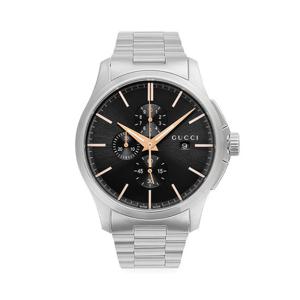 구찌 YA126272 G타임리스 남성 메탈 쿼츠 44mm