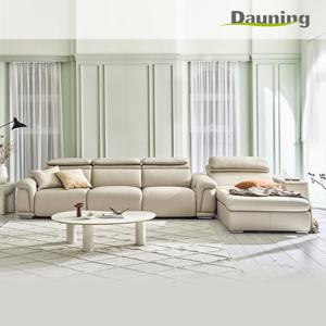 [다우닝]시네마 전동리클라이너 전체 내추럴가죽소파 풀세트(한쪽)