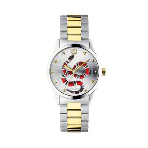 구찌 YA1264075 G타임리스 남성 메탈 쿼츠 38mm