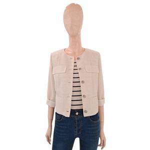 [숲]7부소매 라운드넥 트위드자켓 SA4JKM3