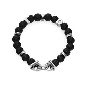 페라가모 팔찌 77 0150 0717501 간치니 스톤 라지 블랙 남성팔찌