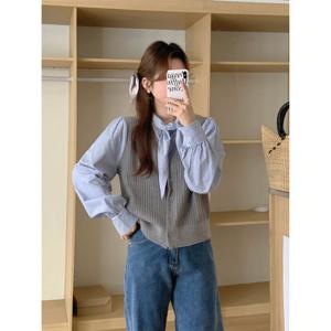 웬디 / 니트조끼와 셔츠 혼합직조  BS13378