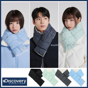 디스커버리 24년 겨울 신상/할인 남성/여성/공용 디하스 스퀘어퀼팅 패커블 패딩머플러/커플목도리/방한용품 DXMIA DXDC4954N