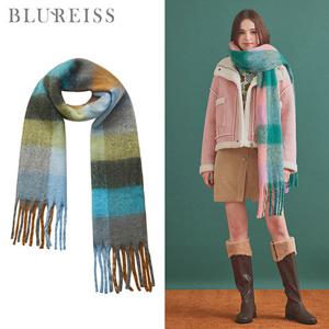 [블루레이스]블루레이스 체크소프트니트머플러_B4W1AC9071