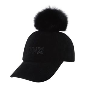 [링스골프][24FW] 여성 니트 폭스폼 육쪽캡  L21D3CP259_BK_CC