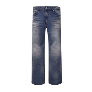 [버커루][PREMIUM]남자 스트레이트 M톤 레이저워싱 데님 팬츠(B255DP118P)