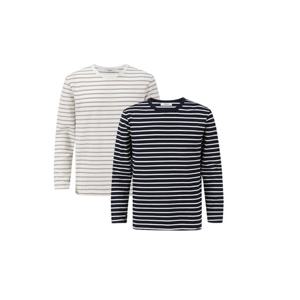 [에디션앤드지]에디션 25SS 시어서커 스타일 긴팔 라운드 티셔츠 NEF2TR1902