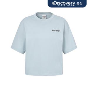 프레시벤트 여성 에센셜 반팔 크롭 워터티셔츠 (L. SKY BLUE) DWSW72053-SBL