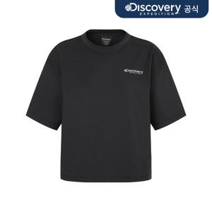 프레시벤트 여성 에센셜 반팔 크롭 워터티셔츠 (BLACK) DWSW72053-BKS