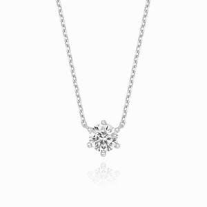 [미니골드] [DIA-1캐럿] 클래식 6프롱 목걸이 NJUS4078L