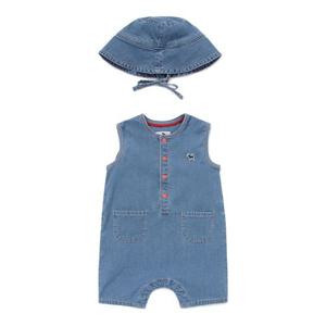 [블루독베이비]데님 민소매 우주복 (45313-601-07)