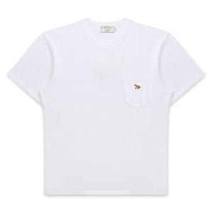 메종키츠네 반팔티 GM00116KJ0008 P100 프로파일 폭스 패치 포켓 남성반팔티 당일발송