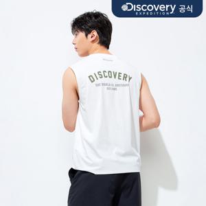 프레시벤트 남성 백레터링 슬리브리스 (WHITE) DMSL71053-WHS