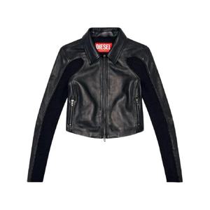 디젤 패널 가죽 재킷 A153730AJIR