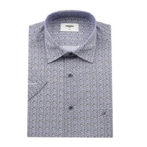 [레노마(셔츠)][롯데 청량리점]하비스커스 플라워 프린트 반소매 슬림핏셔츠 RPUSL1376NY