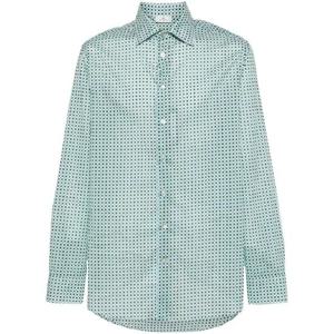 26 SS 에트로 기하학 프린트 코튼 셔츠 MRIB000199SA515 TP432492347