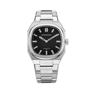 [마션틴트(잡화)][로만손] 오디에 뉴 데이트 남성 메탈시계 RWTMMM4BF009WHBK0