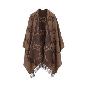 Gucci 모노그램 프린지 엣지 판초 7743084GABX 9764 TP934692607