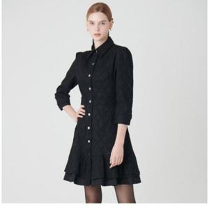 [샤틴]카라 밑단프릴 데님 미니원피스S233P601A_JK