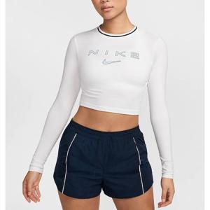 나이키 칠 니트 여성 슬림 긴팔 크롭티 W B6 FZ2859 100