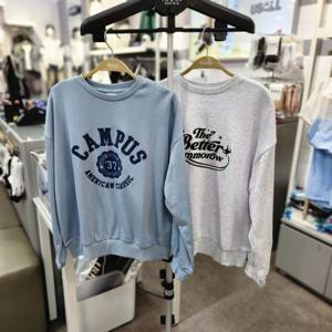 유솔 sh06 백매쉬 그래픽 맨투맨 ULMA25851