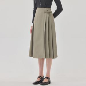 [매긴]더블 비조 사이드 플리츠 스커트_PBMF5F1SK8040