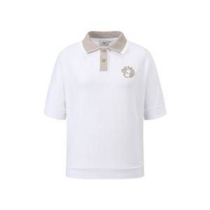 캘러웨이골프반팔티 LQS CWTY24M606_WH 여성 여름 라그랑 배색형 티셔츠