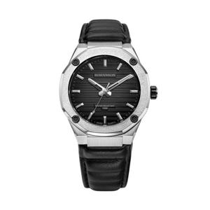 [마션틴트(잡화)][로만손] 본사 정품 오디에 옥타고논 녹스 남성 가죽시계 RWTLMM5BF007WHBK0