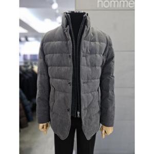 바쏘옴므 세이브존03 바쏘옴므 남자 가을 겨울 점퍼 차콜그레이 패널 구스 WSAGZ4UA14A