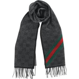 구찌 GG 웹 울 머플러 570603 3G200 1466 차콜