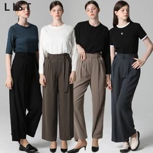 [르오트]벨티드 핀턱 와이드 팬츠_18423637_588586