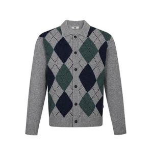 [닥스(셔츠)][메세지카드+사은품]FW 모100 아가일 카라 가디건 DLW1SWCD104-G1