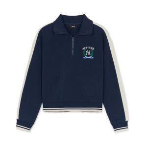 MLB 바시티 트랙 크롭 반집업 맨투맨 A5 3FMTV0644 50NYS