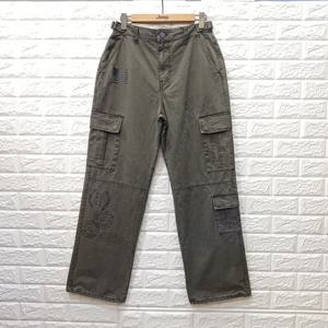 [지프](공용)  프린트  빈티지  와이드  카고팬츠 JQ3PTU532_BP