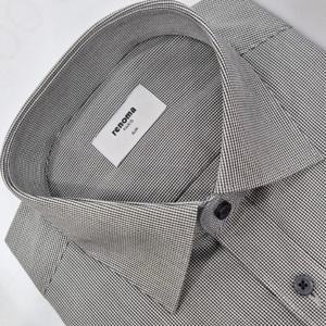 [레노마셔츠]슬림핏/미니멀 핀 체크 긴소매 셔츠 RPFSL0530 DG_U