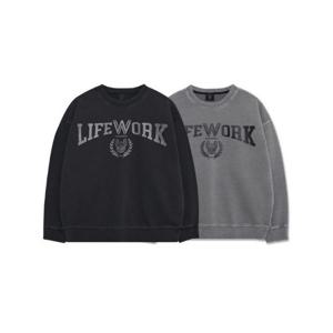 라이프워크긴팔티 CQK LW231MT110 피그먼트 바시티 맨투맨