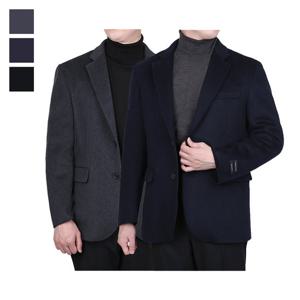 남자 겨울 고급 울 핸드메이드 정장 콤비자켓 LV-COW-22-진곤색