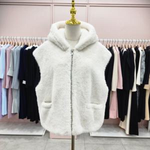 [샤틴]후드넥 에코퍼 집업 베스트S244C175A03_JK