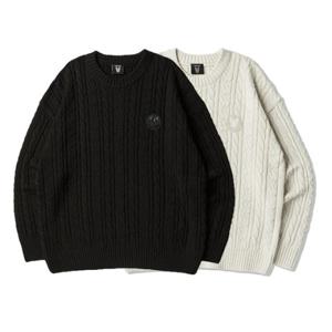 라이프워크긴팔티 CQK LW223KT310 케이블 크루넥 니트