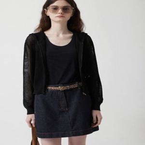 [ZOOC] 크로쉐 집업 후드 가디건 (Z253KSL014)