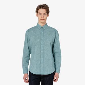 [라코스테공식] 남성 체크 린넨 셔츠 CH393E-55G BMY