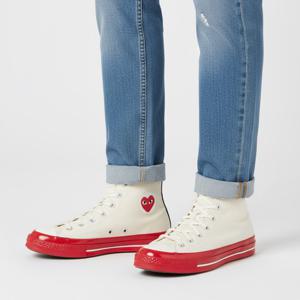 꼼데가르송 남녀공용 하이 플레이 스니커즈 (P1K124 WHITE)